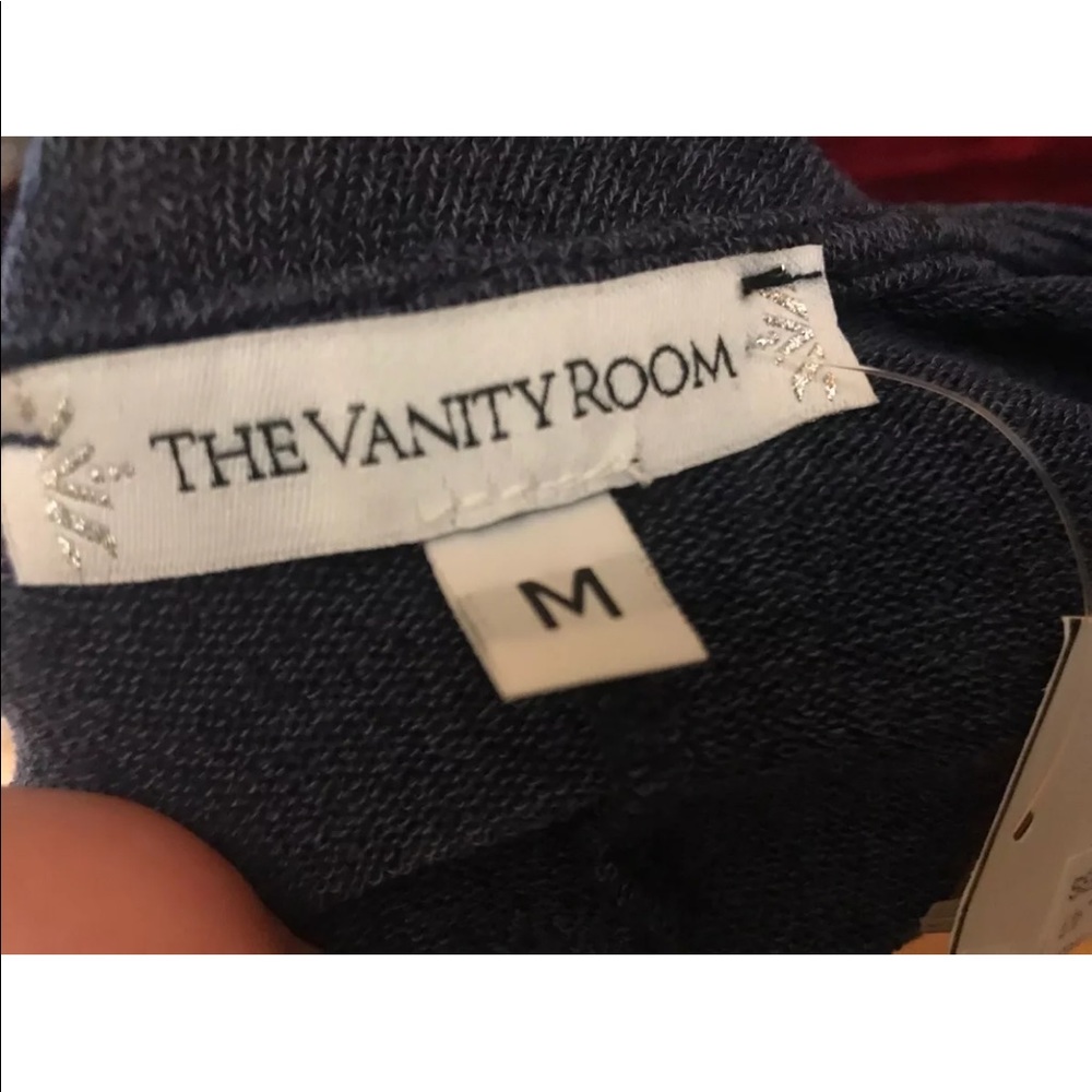 The Vanity Room blue stretchy ribbon tie dress Medium - Picture 8 of 8